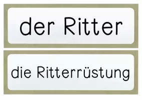 Vorschau - Präsentationen/Tafelbilder - Tafelmaterial Ritter und Ritterrüstung Mittelalter Bildkarten - Seite 3