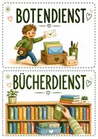 Vorschau - Bildkarten - Klassenordnerdienste – 36 liebevoll gestaltete Klassendienste 🌿 - Seite 2