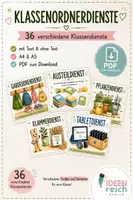 Vorschau - Bildkarten - Klassenordnerdienste – 36 liebevoll gestaltete Klassendienste 🌿 - Deckblatt