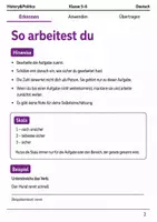 Vorschau - Arbeitsblätter - Selbsteinschätzung Deutsch Basisscreening Klasse 5–6 - Seite 1