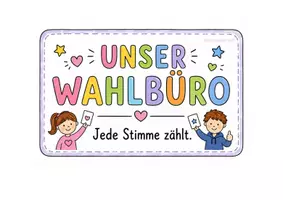 Vorschau - Poster - Wahlzettel Klassensprecherwahl - Klasse 1 bis 4 - Seite 1