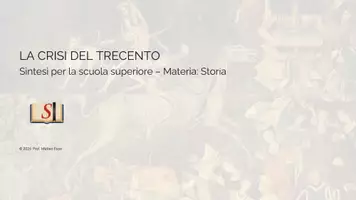 anteprima - Presentazioni / Lavagne - Il Trecento: Peste e Guerra dei Cent'Anni - Pagina di copertina