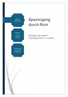 Vorschau - Arbeitsblätter - Latein sprechen, üben, vertiefen Spaziergang Rom (prima 2) - Deckblatt