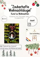 Vorschau - Stundenentwürfe - "Zauberhafte Weihnachtskugel" | Kunst zu Weihnachten (Klasse 3-4) - Deckblatt