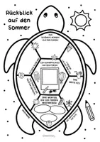 Vorschau - Arbeitsblätter - Rückblick auf die Sommerferien - Schildkröten Steckbrief Ferienreflexion - Seite 3