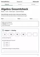Vorschau - Arbeitsblätter - Mathematik Basisscreening Bundle Klasse 5–6 - Seite 1