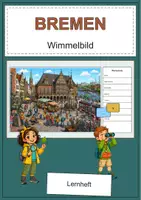 Vorschau - Arbeitsblätter - Bremen Wimmelbild DaZ/DaF Lernheft - Deckblatt