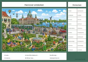 Vorschau - Arbeitsblätter - Hannover Wimmelbild DaZ/DaF Lernheft - Seite 2