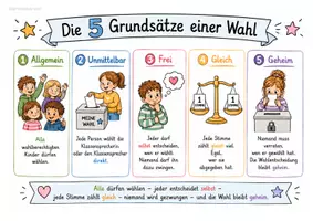 Vorschau - Arbeitsblätter - Die Grundsätze einer Wahl - Klassensprecherwahl - Seite 2