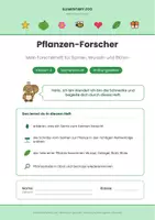 Vorschau - Arbeitsblätter - Pflanzen-Forscher – Sachunterricht-Forscherheft, Klasse 1/2 - Seite 1