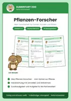 Vorschau - Arbeitsblätter - Pflanzen-Forscher – Sachunterricht-Forscherheft, Klasse 1/2 - Deckblatt