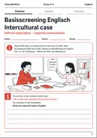 Vorschau - Arbeitsblätter - Intercultural Case Basisscreening Englisch Klasse 5–6 - Deckblatt