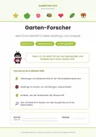 Vorschau - Arbeitsblätter - Garten-Forscher – Sachunterricht-Forscherheft, Klasse 1/2 - Seite 1