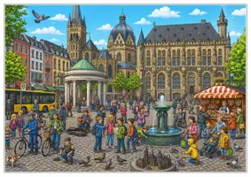 Vorschau - Arbeitsblätter - Aachen Wimmelbild DaZ/DaF Lernheft - Seite 1