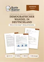 Vorschau - Stundenentwürfe - Geografie: demografischer Wandel in Deutschland - Klasse 9 - Deckblatt