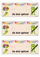 Vorschau - Mal- und Bastelvorlagen - Froschklasse - Stiftgeschenk | Geschenk (Klassentier) - Seite 2