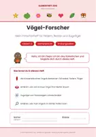Vorschau - Arbeitsblätter - Vögel-Forscher – Sachunterricht-Forscherheft, Klasse 1/2 - Seite 1