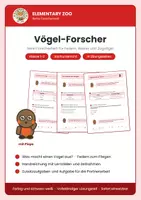 Vorschau - Arbeitsblätter - Vögel-Forscher – Sachunterricht-Forscherheft, Klasse 1/2 - Deckblatt