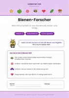 Vorschau - Arbeitsblätter - Bienen-Forscher – Sachunterricht-Forscherheft, Klasse 1/2 - Seite 1