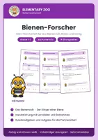 Vorschau - Arbeitsblätter - Bienen-Forscher – Sachunterricht-Forscherheft, Klasse 1/2 - Deckblatt