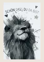 Vorschau - Mal- und Bastelvorlagen - Motivationskarte Löwe – „Schön dass du da bist : Du bist gut genug“ - Seite 3