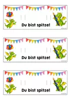 Vorschau - Mal- und Bastelvorlagen - Drachenklasse - Stiftgeschenk | Geschenk (Klassentier) - Seite 3