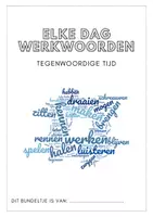 Voorbeeld - Werkwoordreeksen tegenwoordige tijd - Elke dag oefenen! - Voorblad