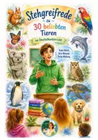 Vorschau - Poster - Stehgreifrede in Deutsch - 30 beliebte Tiere - Deckblatt