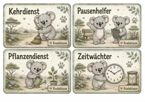 Vorschau - Poster - Klassendienste - Klassentier Koala - Koalaklasse - Seite 3