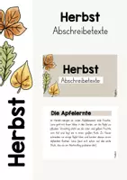 Vorschau - Aufgabenkarten - HERBST - Abschreibetexte - Deckblatt