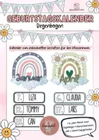 Vorschau - Anderer Materialtyp - Geburtstagskalender Regenbogen (jede Jahrgangsstufe) - Deckblatt