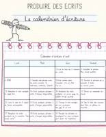 Aperçu - Fiches - Le calendrier d'écriture CP - Page de couverture