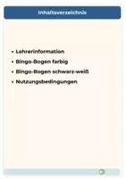 Vorschau - Spiele - Schulstart Back to school Bingo Klassengemeinschaft Klassen 2-6 - Seite 1