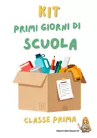 anteprima - Programmi scolastici / Materiali per docenti - KIT PRIMI GIORNI CLASSE PRIMA - Pagina di copertina