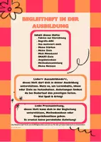 Vorschau - Arbeitsblätter - Begleitheft in der Ausbildung (päd. Fachkraft) - Deckblatt
