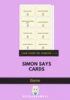 Vorschau - Aufgabenkarten - Simon Says Cards: Game (English) - Deckblatt