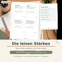 Vorschau - Fördermaterial/Inklusion - Die leisen Stärken – Was andere vielleicht nicht sofort sehen - Deckblatt