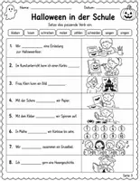 Vorschau - Arbeitsblätter - Halloween-Verben – Lesen, Zuordnen & Schreiben | Aktionswörter für die 1. & 2. Klasse - Seite 3