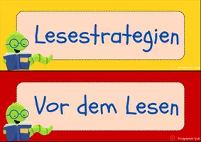 Vorschau - Poster - Lesestrategien für die Grundschule | Lesen & Textverständnis | Deutschunterricht - Seite 1