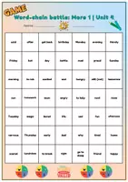 Vorschau - Spiele - More 1_Unit 4-6 - Vocabulary Game Word-chain battle - Seite 2