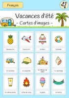 Vorschau - Spiele - Vacances d'été FLASCHCARDS (Sommerferien) - Deckblatt