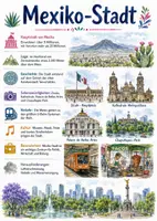 Vorschau - Arbeitsblätter - Lernposter + Arbeitsblätter zum Thema "Mexiko-Stadt" + Lösung & MP3 + Mindmap + Infografik - Deckblatt