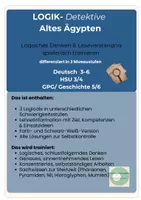 Vorschau - Arbeitsblätter - LOGIK-Detektive: Altes Ägypten – Logical Logikrätsel, differenziert Klasse 3-6 - Seite 1