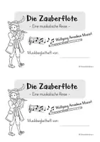 Vorschau - Stundenentwürfe - Die Zauberflöte - Mozart - Unterrichtseinheit mit Stationsarbeit, Miniheft und Präsentation - Seite 1
