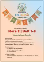 Vorschau - Spiele - More 2_Unit 1-3 - Vocabulary Game Word-chain battle - Deckblatt