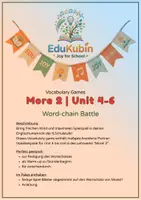Vorschau - Spiele - More 2_Unit 4-6 - Vocabulary Game Word-chain battle - Deckblatt