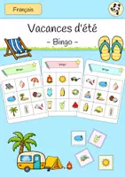 Vorschau - Spiele - Vacances d'été BINGO - Deckblatt