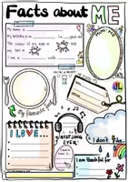 Vorschau - Arbeitsblätter - Facts about me - Übergang - Sketchnotes - Steckbrief - Deckblatt