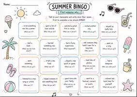 Vorschau - Arbeitsblätter - Summer Vacation Bingo/Flashback - Seite 3