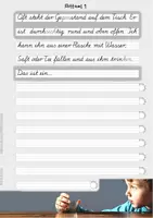 Vorschau - Unterrichtsreihen - Alltagsgegenstände - Rätsel, Abschreibübung in Schulausgangsschrift - Seite 3